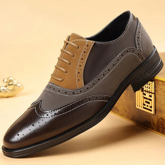 Leder Budapester Herren Wildleder Brogue Business