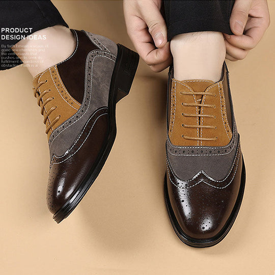 Leder Budapester Herren Wildleder Brogue Business