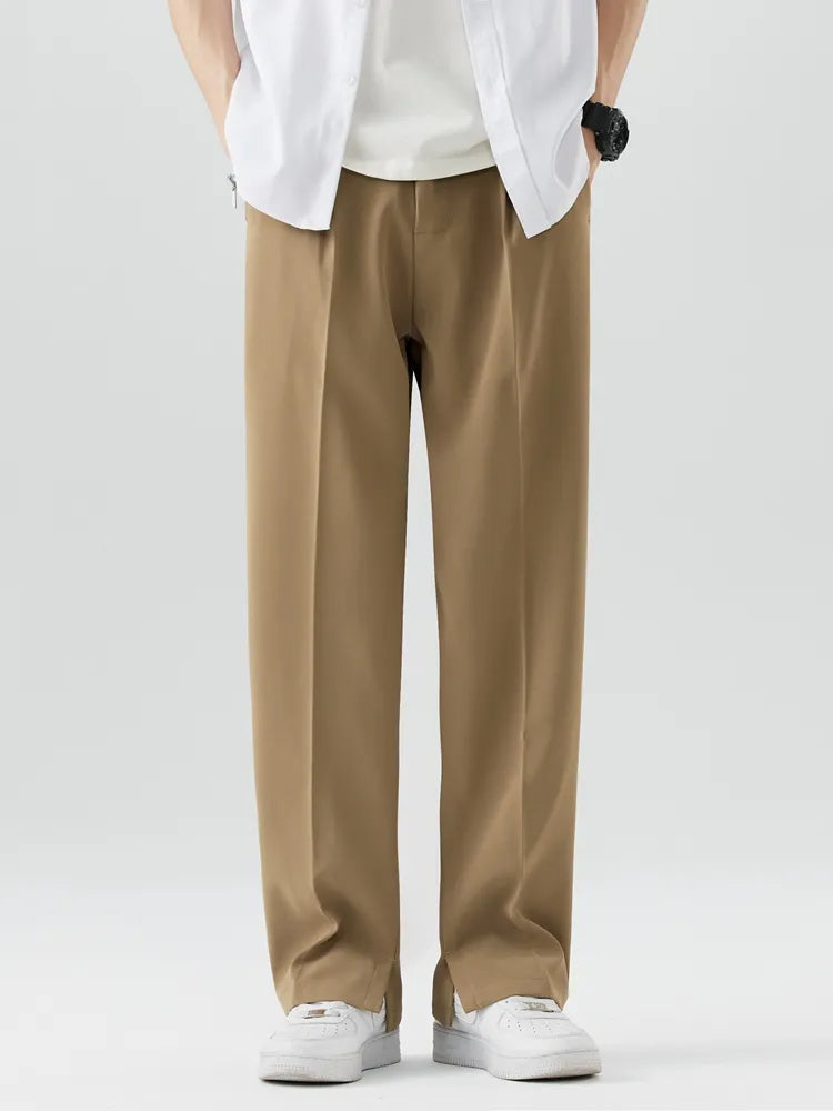 Klassische Casual Hose Herren Elegante Stoffhose Chino
