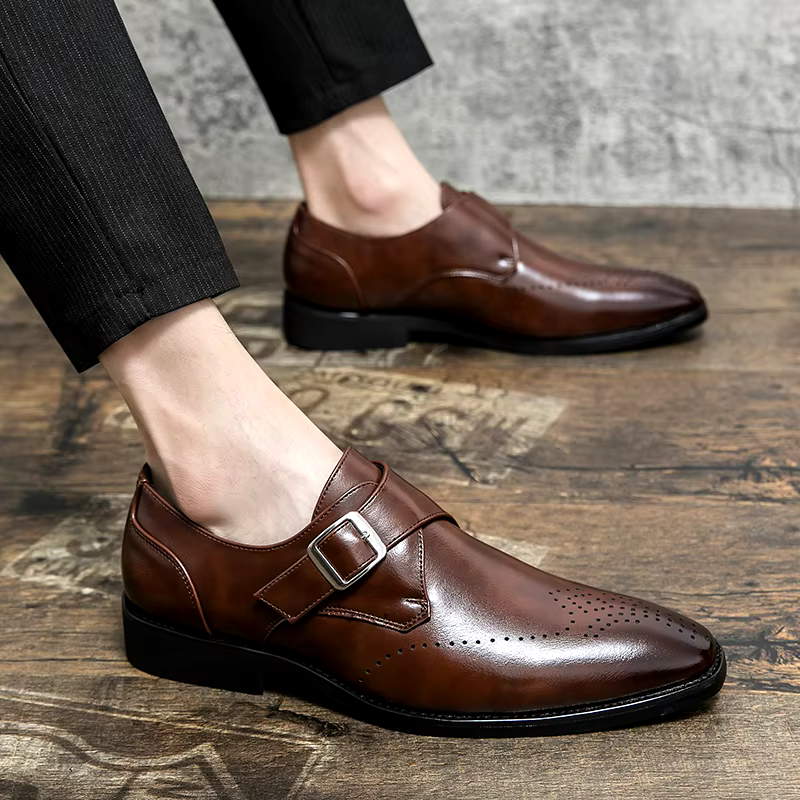 Elegante Anzugschuhe Herren Business Leder Derby Schuhe