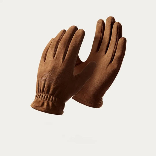 Wildleder Handschuhe Herren Touchscreen Elastischer Bund
