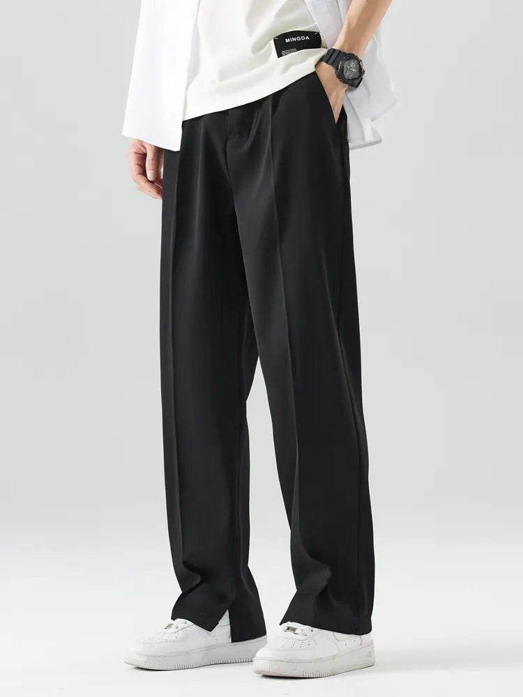 Klassische Casual Hose Herren Elegante Stoffhose Chino