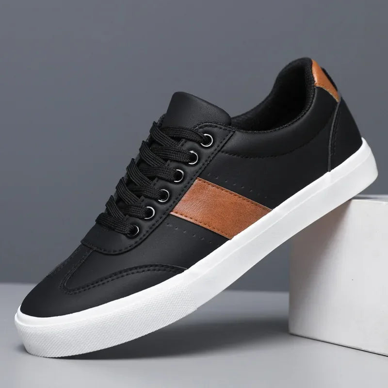 Slip-On Sneaker Herren Wildleder Streifen Leicht