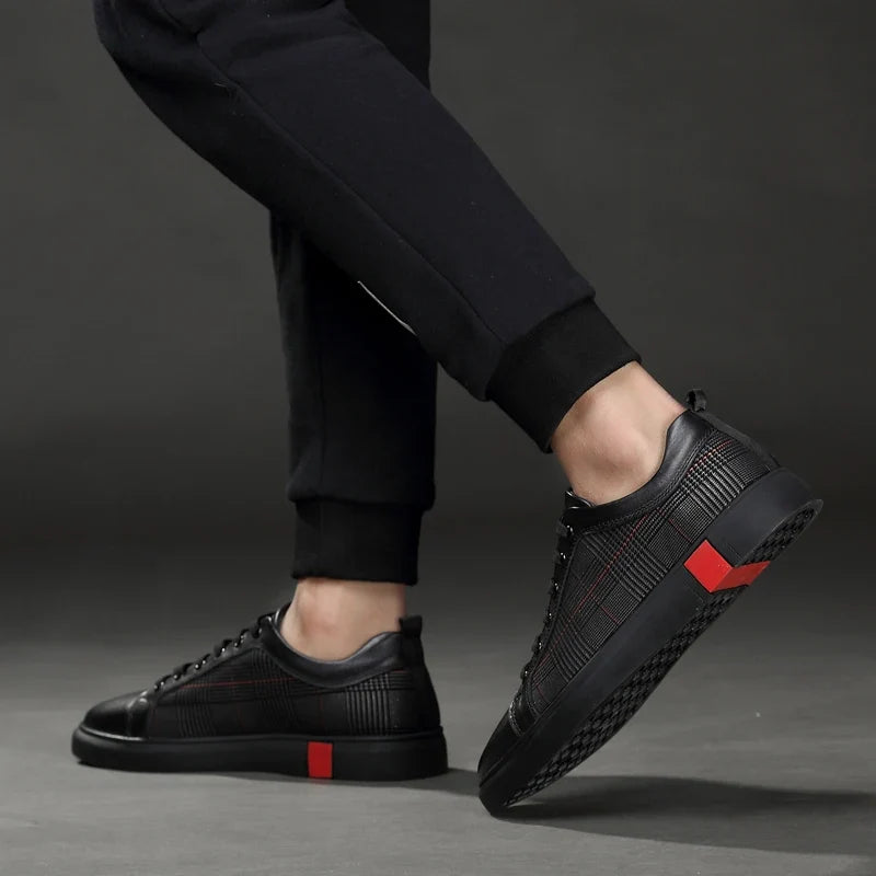 Echtleder Sneaker Herren Italienisch Casual Komfort