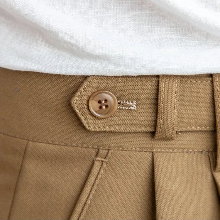 Herren Stoffhose mit geradem Bein – Anzughose aus Polyester