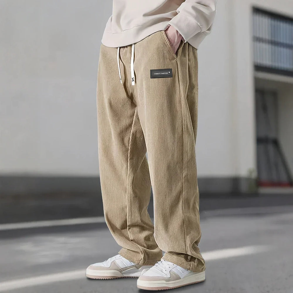 Cord Hose Herren Cordhose Stoffhose Casual Vintage Warm