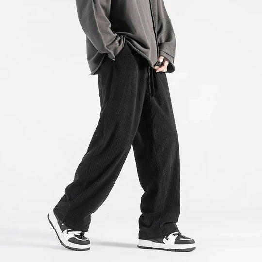 Cord Jogginghose Herren Dick Weit Kordelzug Warm