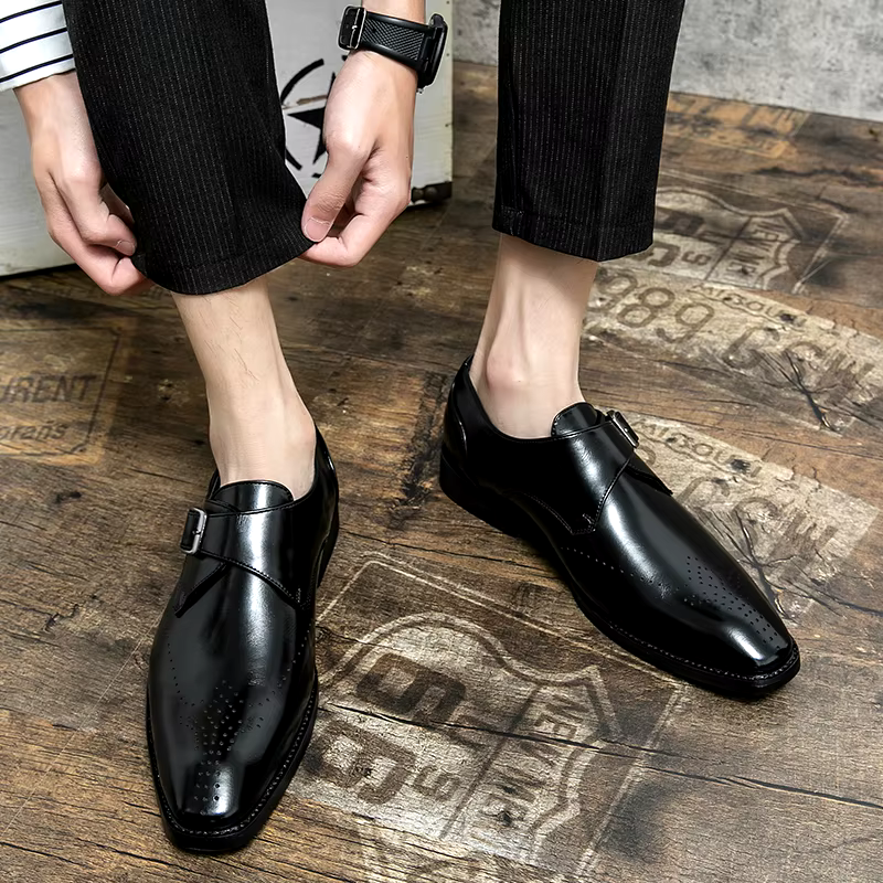 Elegante Anzugschuhe Herren Business Leder Derby Schuhe