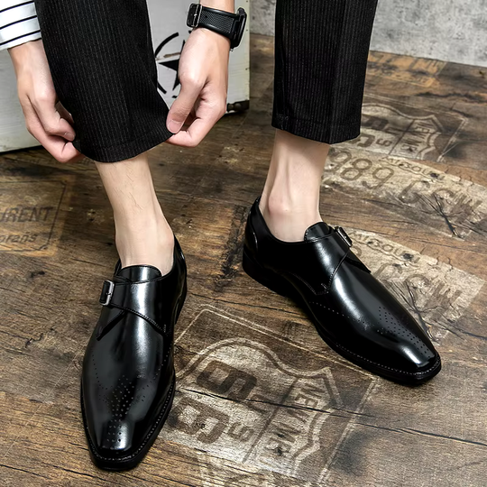 Elegante Anzugschuhe Herren Business Leder Derby Schuhe