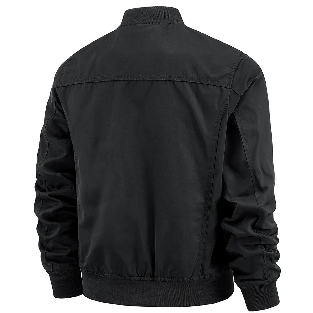 Multitaschen Jacke Herren Robust Hoher Kragen Outdoor