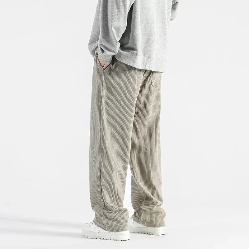Cord Jogginghose Herren Dick Weit Kordelzug Warm