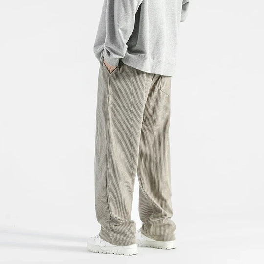 Cord Jogginghose Herren Dick Weit Kordelzug Warm