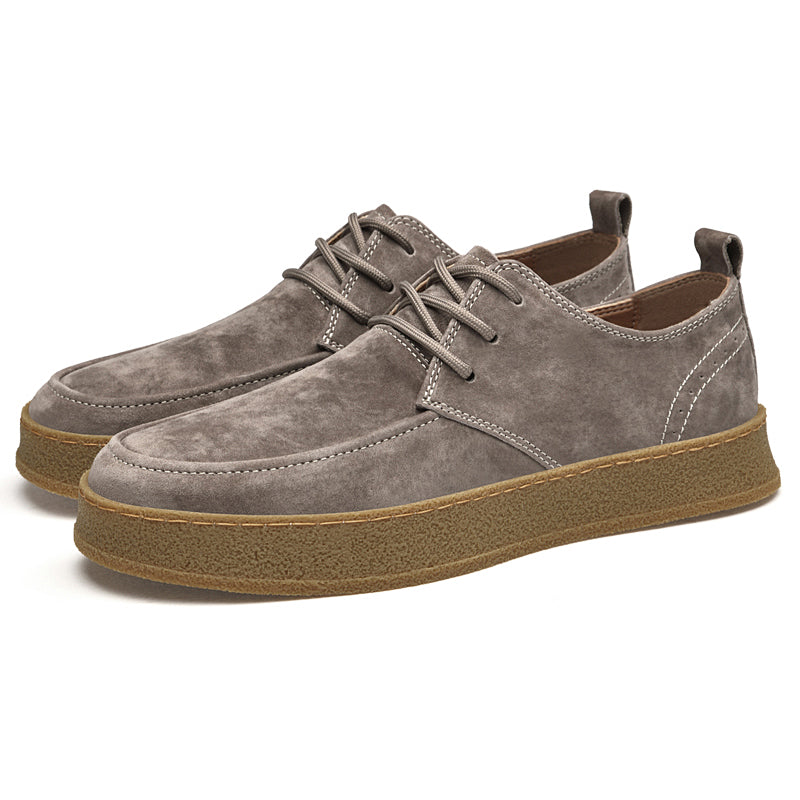 Wildleder Sneaker Herren Fußbett Gummisohle Bequem