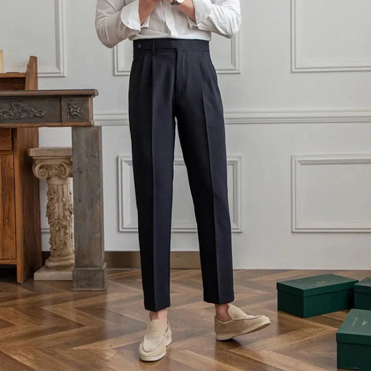 Herren Stoffhose mit geradem Bein – Anzughose aus Polyester