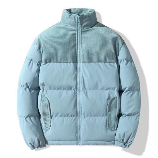 Cord Steppjacke Herren Weich Lockerer Schnitt Warm