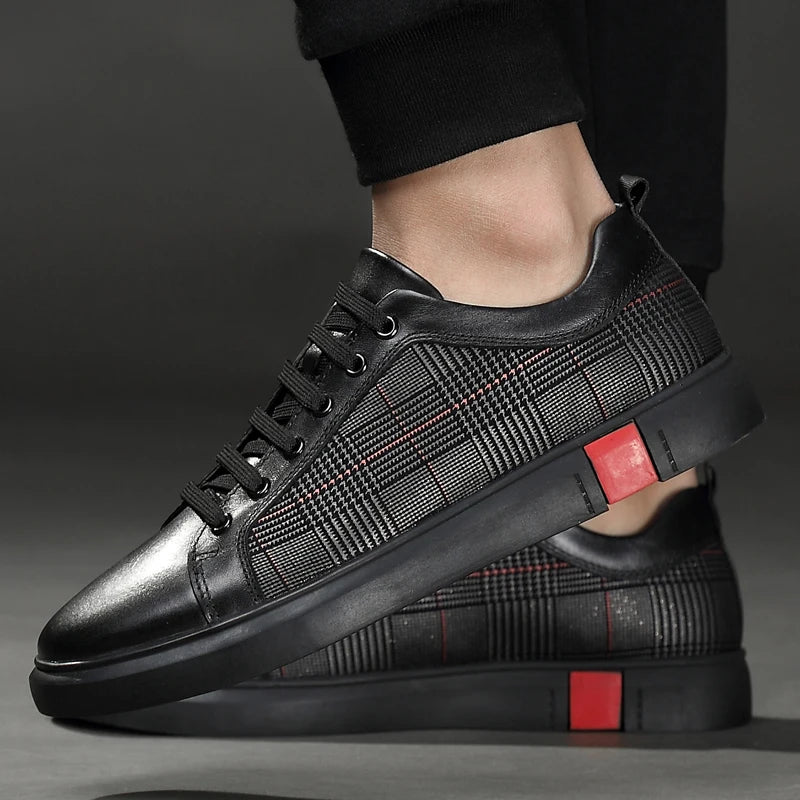 Echtleder Sneaker Herren Italienisch Casual Komfort