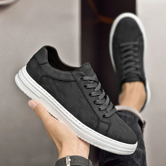 Rindsleder Sneaker Herren Camouflage Muster Handarbeit