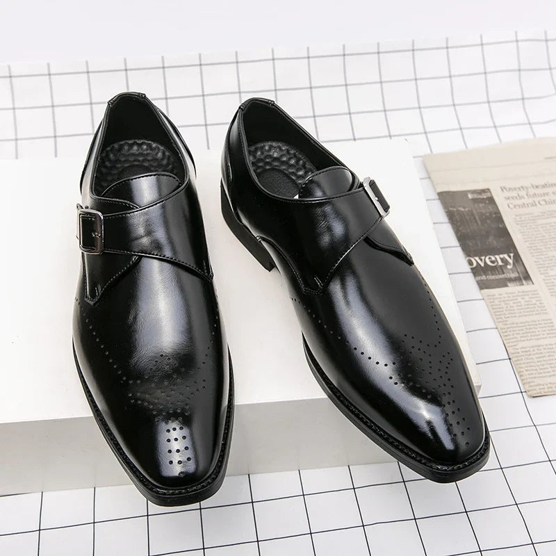 Elegante Anzugschuhe Herren Business Leder Derby Schuhe