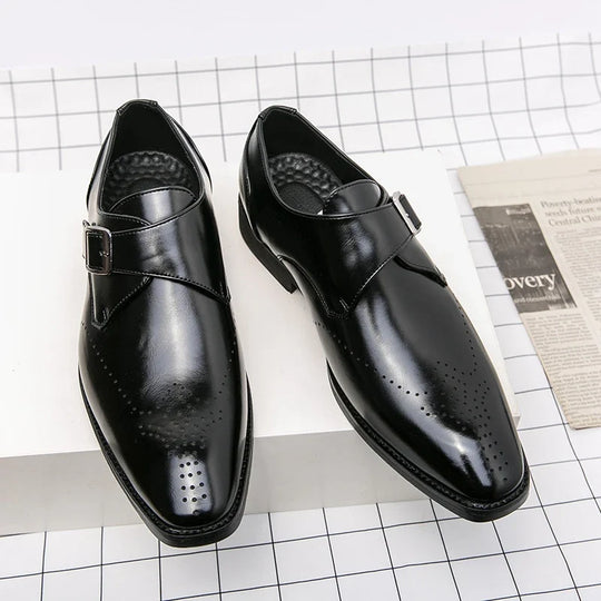 Elegante Anzugschuhe Herren Business Leder Derby Schuhe