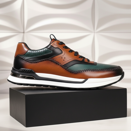 Rindsleder Sneaker Herren Vintage Casual Freizeit