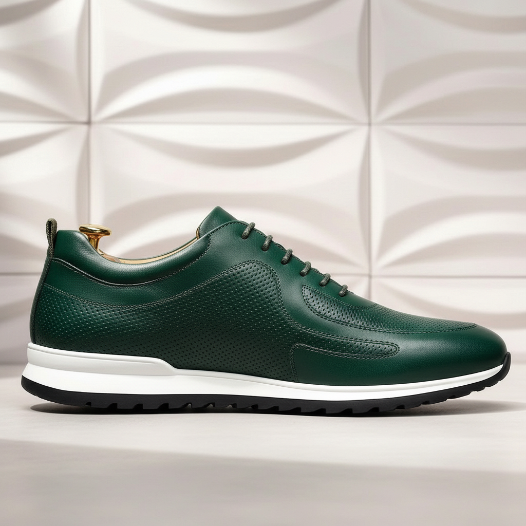 Rindsleder Sneaker Herren Orthopädisch Komfort Casual