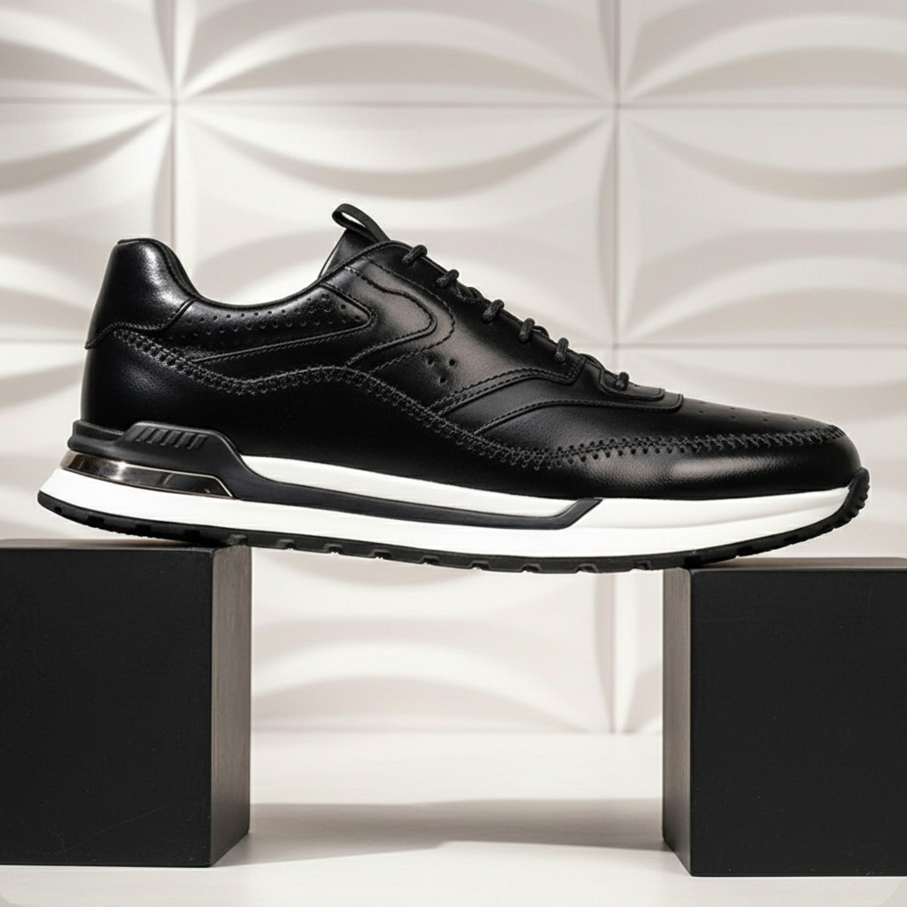 Rindsleder Sneaker Herren Vintage Casual Freizeit