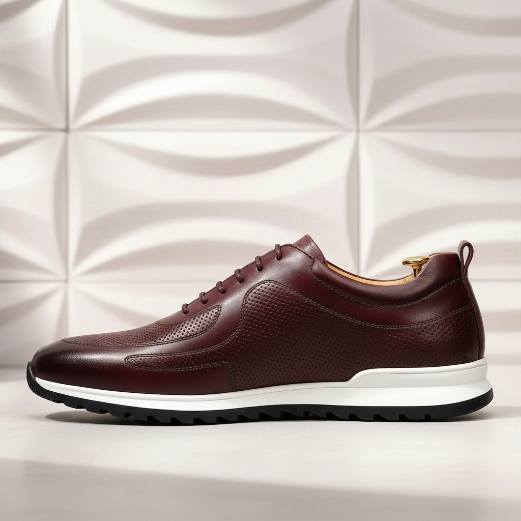 Rindsleder Sneaker Herren Orthopädisch Komfort Casual