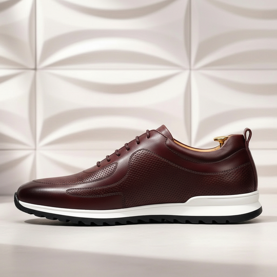 Rindsleder Sneaker Herren Orthopädisch Komfort Casual