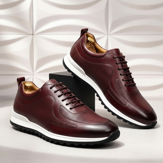 Rindsleder Sneaker Herren Orthopädisch Komfort Casual
