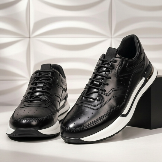 Rindsleder Sneaker Herren Vintage Casual Freizeit