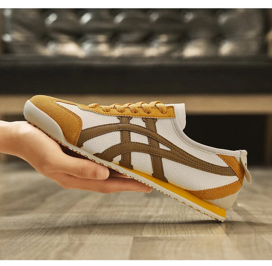 Retro Sneaker Herren Wildleder Kontraststreifen Flach