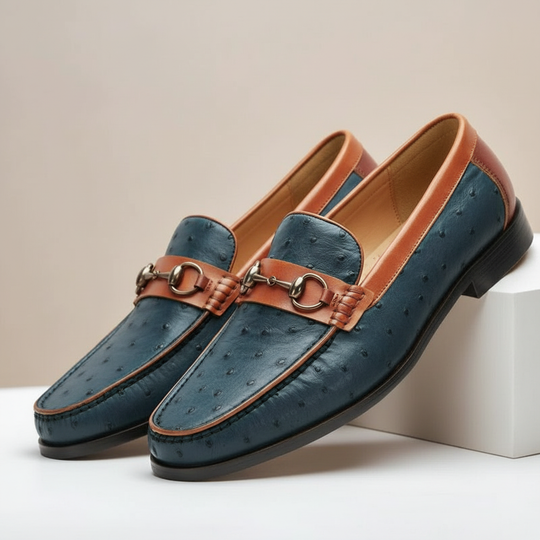 Rindsleder Loafer Herren Elegant Slip-On Penny Slipper