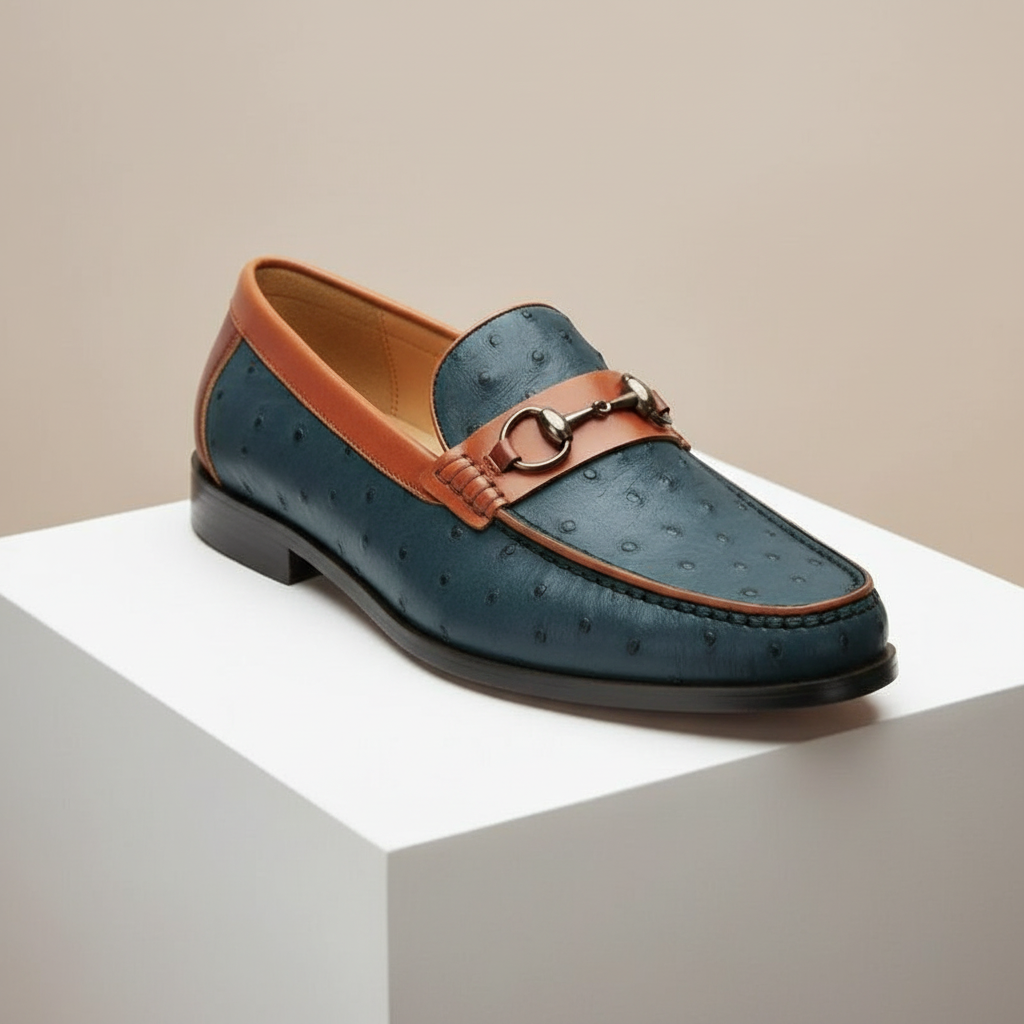 Rindsleder Loafer Herren Elegant Slip-On Penny Slipper