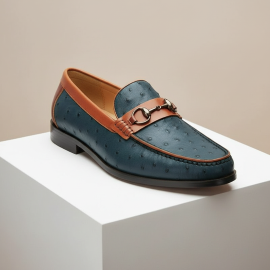 Rindsleder Loafer Herren Elegant Slip-On Penny Slipper