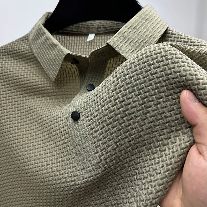 Herren Poloshirt aus Polyester – Kurzarm Polo mit Knopfleiste