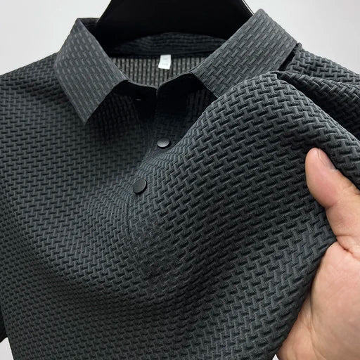 Herren Poloshirt aus Polyester – Kurzarm Polo mit Knopfleiste