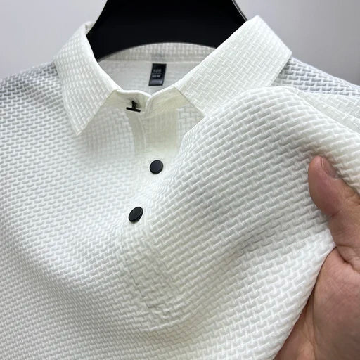 Herren Poloshirt aus Polyester – Kurzarm Polo mit Knopfleiste