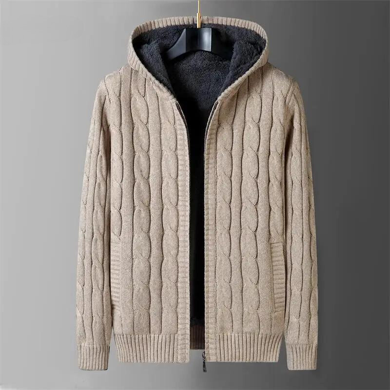 Wendbare Wolljacke Herren Fleecefutter Zwei Looks