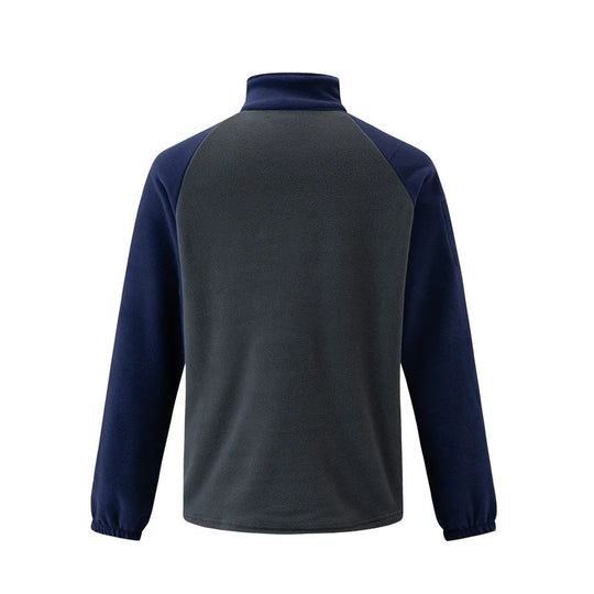 Fleece Pullover Herren Halbzip Stehkragen Zwei Farben