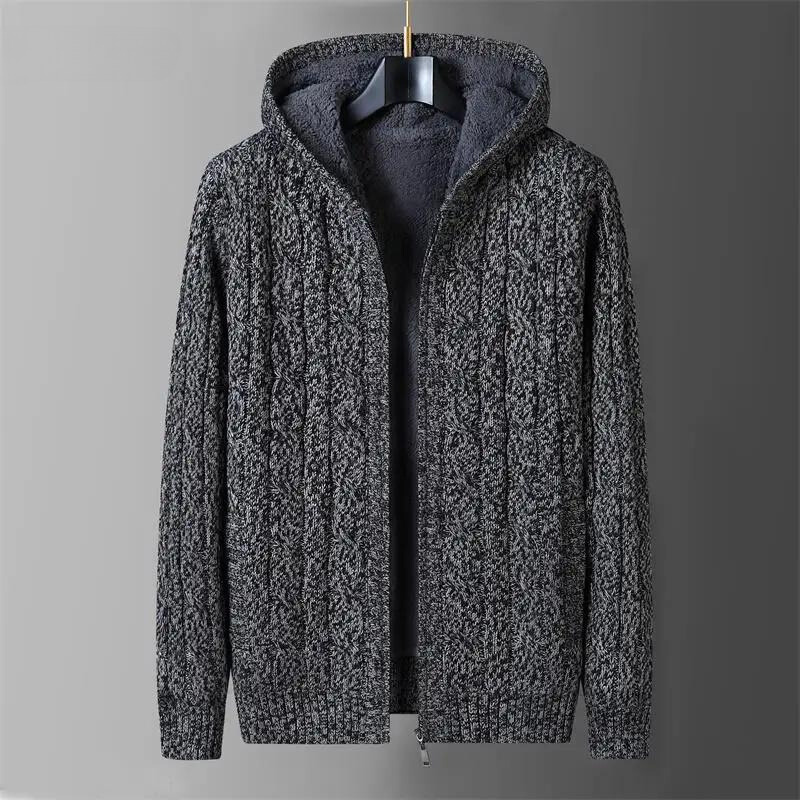 Wendbare Wolljacke Herren Fleecefutter Zwei Looks