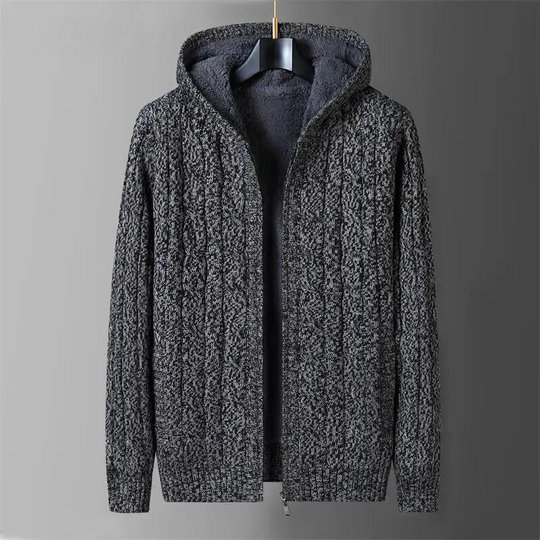 Wendbare Wolljacke Herren Fleecefutter Zwei Looks