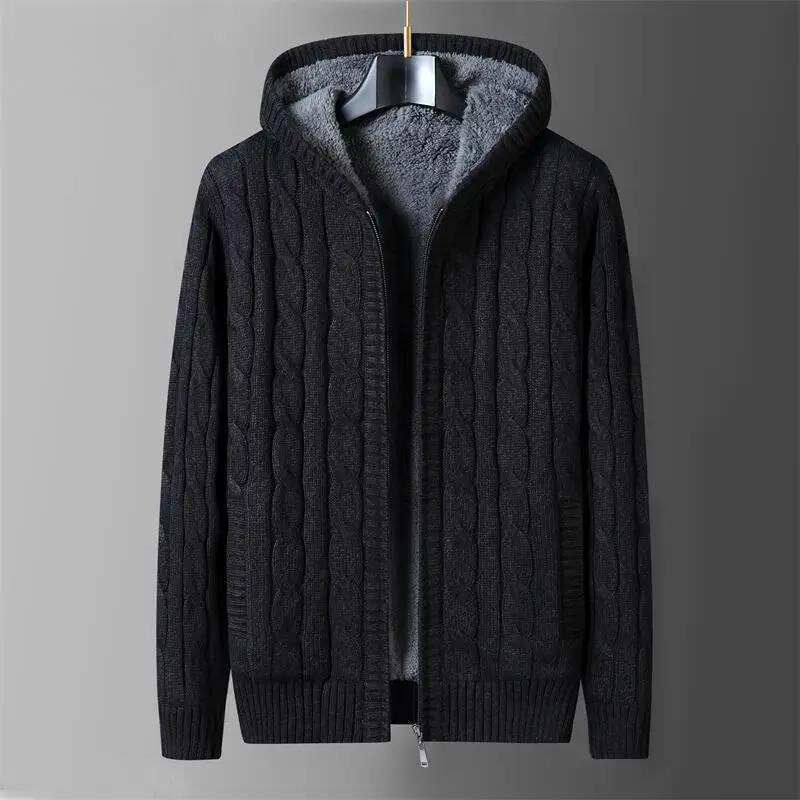 Wendbare Wolljacke Herren Fleecefutter Zwei Looks
