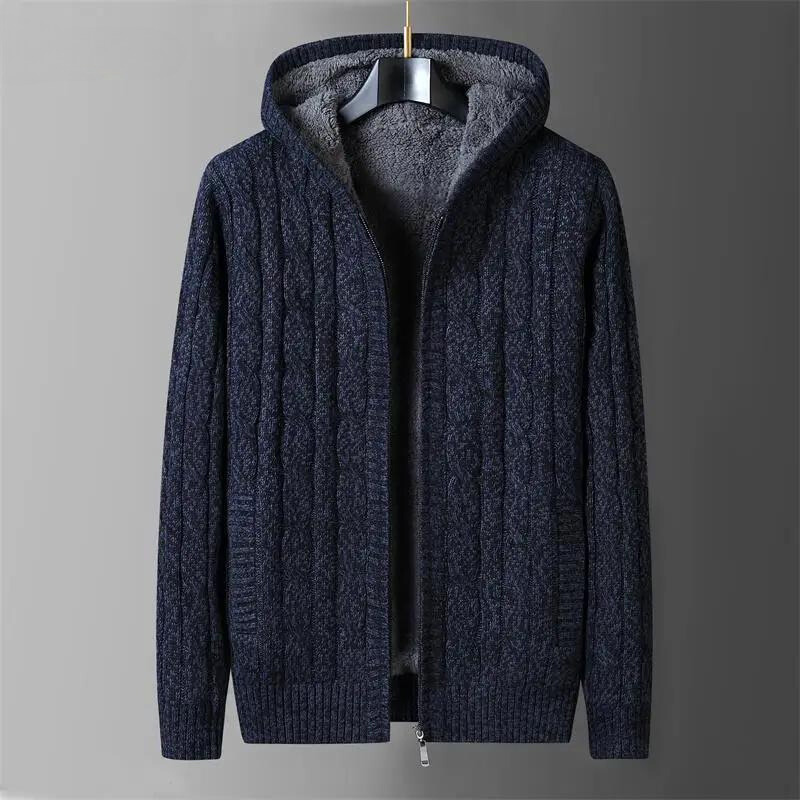 Wendbare Wolljacke Herren Fleecefutter Zwei Looks