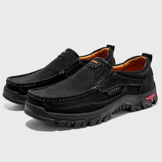 Handgefertigte Lederschuhe Herren Ziernaht Profilsohle