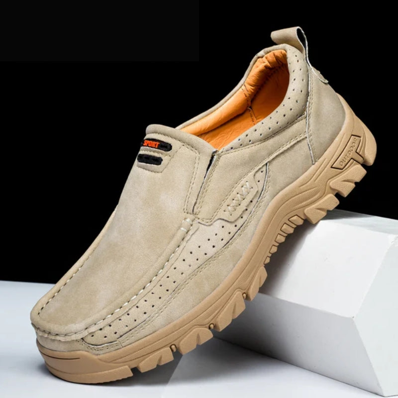 Handgefertigte Lederschuhe Herren Ziernaht Profilsohle