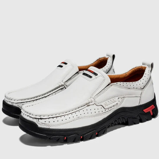 Handgefertigte Lederschuhe Herren Ziernaht Profilsohle
