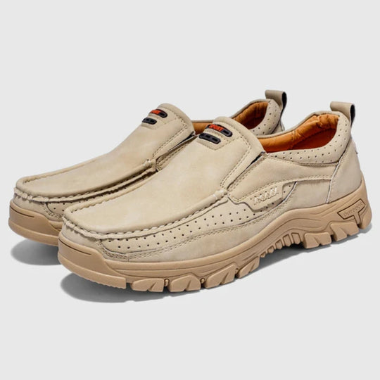 Handgefertigte Lederschuhe Herren Ziernaht Profilsohle