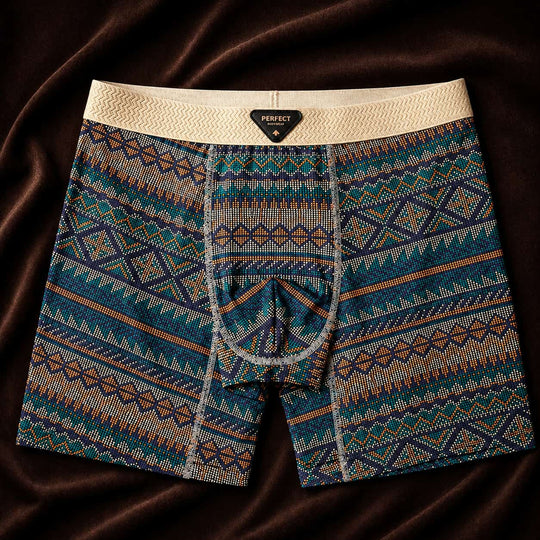 Lange Baumwoll Boxershorts Herren Extralang Bedruckt