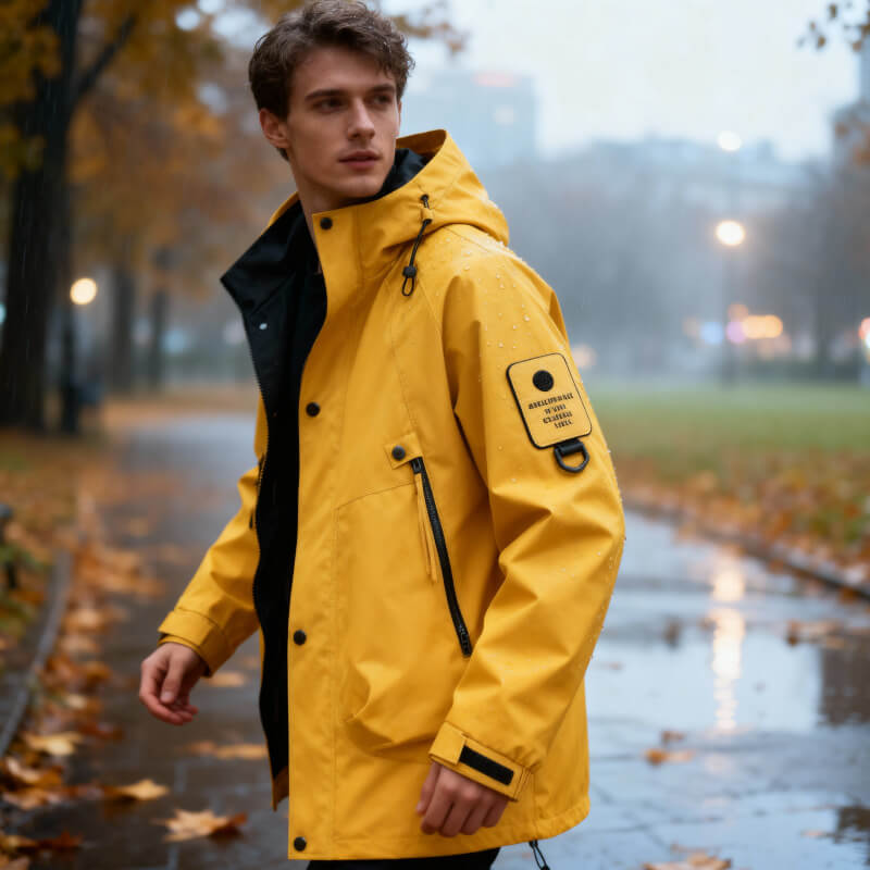 Wasserdichte Softshell Jacke Herren Kapuze Outdoor Tech