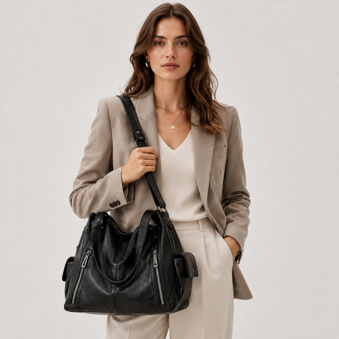 Schultertasche Damen Groß Handtasche Strukturiert